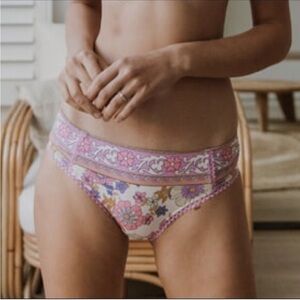 Spell & The Gypsy NWOT Buttercup Bloomers Panties in Meadow XS Pink and Purple